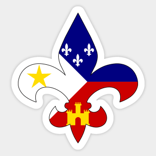 Cajun Fleur De Lis Sticker